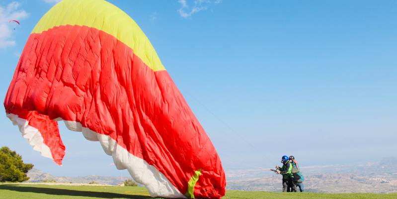 Tandem flights paragliding